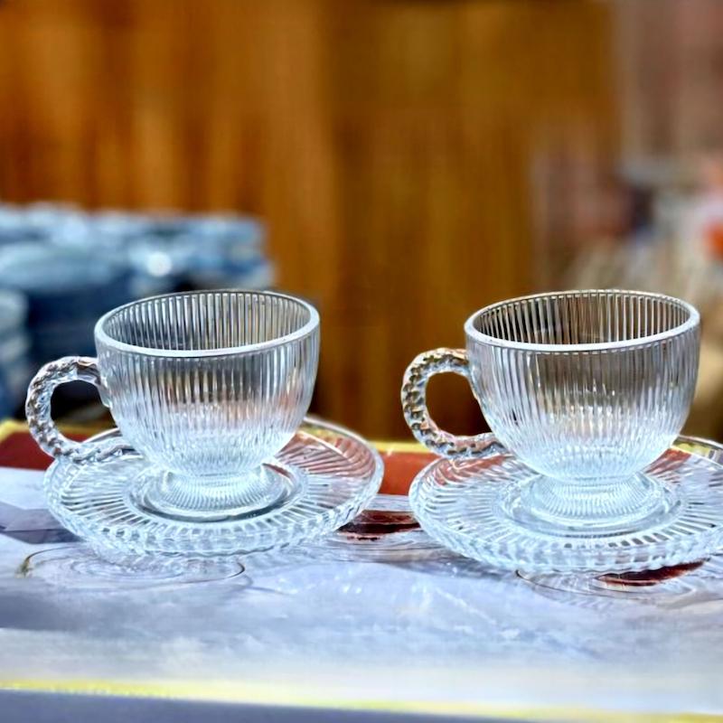 فنجون نعلبکی شیاردار کد 33001