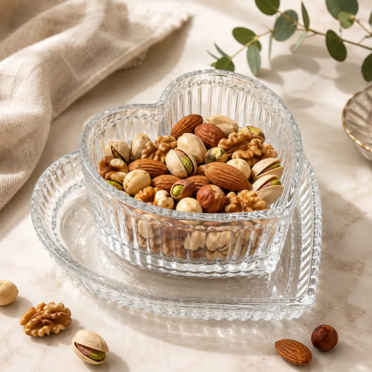 پیاله و پیش دستی طرح قلب
